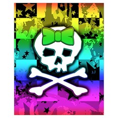 Rainbow Skull Drawstring Pouch (XL) from ArtsNow.com Back