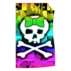 Rainbow Skull Women s Button Up Vest from ArtsNow.com Front Left