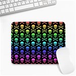 Rainbow Skull and Crossbones  Small Mousepad