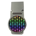 Rainbow Skull and Crossbones  Money Clip (Round)