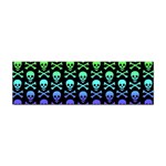 Rainbow Skull and Crossbones  Sticker Bumper (100 pack)