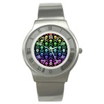 Rainbow Skull and Crossbones  Stainless Steel Watch