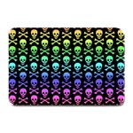 Rainbow Skull and Crossbones  Plate Mat