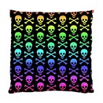 Rainbow Skull and Crossbones  Standard Cushion Case (Two Sides)