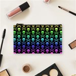 Rainbow Skull and Crossbones  Cosmetic Bag (Small)