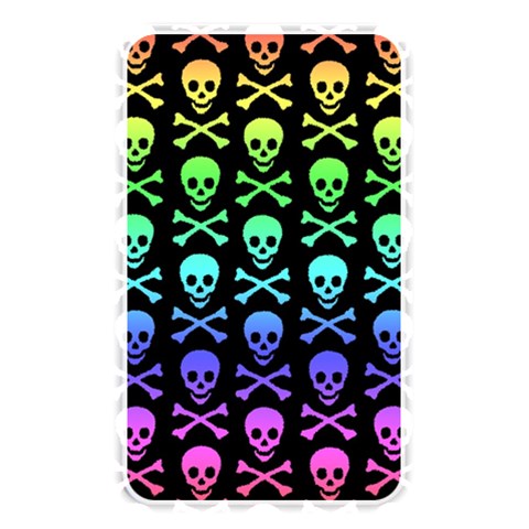 Rainbow Skull and Crossbones  Memory Card Reader (Rectangular) from ArtsNow.com Front