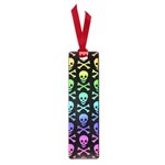 Rainbow Skull and Crossbones  Small Book Mark