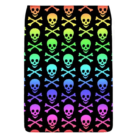 Rainbow Skull and Crossbones  Removable Flap Cover (L) from ArtsNow.com Front