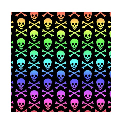 Rainbow Skull and Crossbones  Duvet Cover Double Side (Full/ Double Size) from ArtsNow.com Front