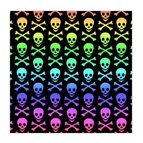 Rainbow Skull and Crossbones  Duvet Cover Double Side (Queen Size) from ArtsNow.com Front