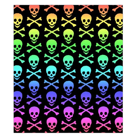 Rainbow Skull and Crossbones  Duvet Cover Double Side (California King Size) from ArtsNow.com Front