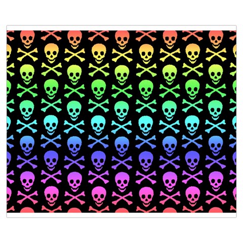 Rainbow Skull and Crossbones  Medium Tote Bag from ArtsNow.com Front