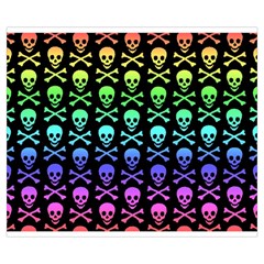 Rainbow Skull and Crossbones  Medium Tote Bag from ArtsNow.com Back