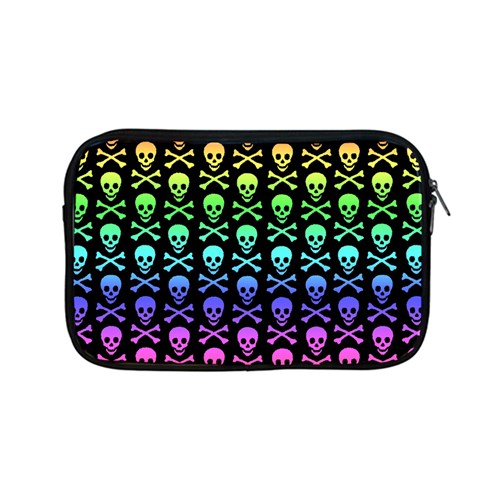 Rainbow Skull and Crossbones  Apple MacBook Pro 13  Zipper Case from ArtsNow.com Front