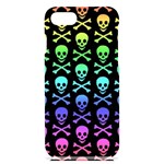 Rainbow Skull and Crossbones  iPhone 7/8 Black UV Print Case