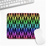 Rainbow Skull Checkerboard Small Mousepad