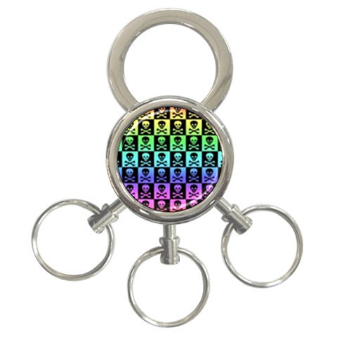 Rainbow Skull Checkerboard 3 Front