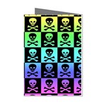 Rainbow Skull Checkerboard Mini Greeting Cards (Pkg of 8)