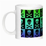 Rainbow Skull Checkerboard Night Luminous Mug