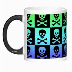 Rainbow Skull Checkerboard Morph Mug from ArtsNow.com Left