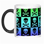 Rainbow Skull Checkerboard Morph Mug