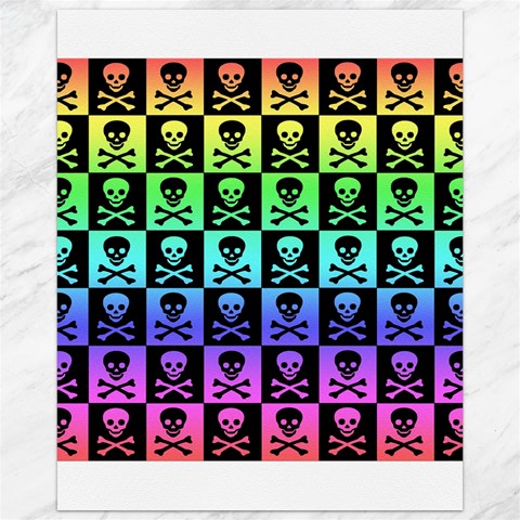 Rainbow Skull Checkerboard Canvas 16  x 20  from ArtsNow.com 15.75 x19.29  Canvas - 1