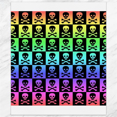 Rainbow Skull Checkerboard Canvas 20  x 24  from ArtsNow.com 19.57 x23.15  Canvas - 1