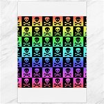 Rainbow Skull Checkerboard Canvas 20  x 30 