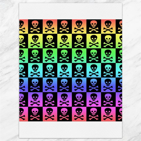 Rainbow Skull Checkerboard Canvas 36  x 48  from ArtsNow.com 35.26 x46.15  Canvas - 1
