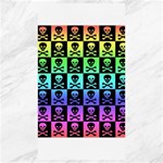 Rainbow Skull Checkerboard Canvas 40  x 72 