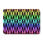 Rainbow Skull Checkerboard Small Doormat
