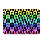 Rainbow Skull Checkerboard Plate Mat