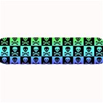 Rainbow Skull Checkerboard Large Bar Mat