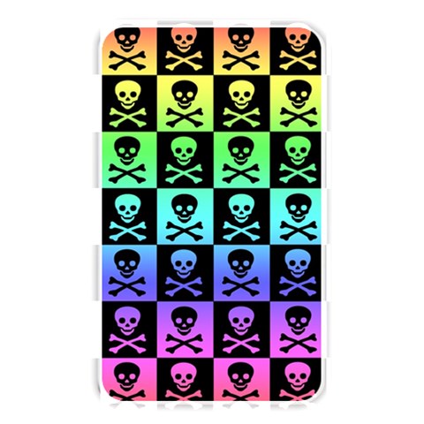 Rainbow Skull Checkerboard Memory Card Reader (Rectangular) from ArtsNow.com Front