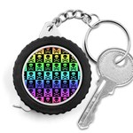 Rainbow Skull Checkerboard Measuring Tape