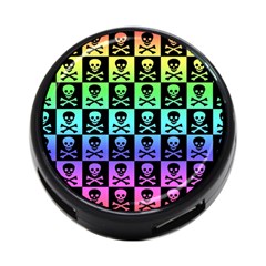 Rainbow Skull Checkerboard 4 Back