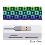 Rainbow Skull Checkerboard Memory Card Reader (Stick)
