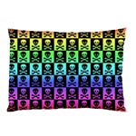 Rainbow Skull Checkerboard Pillow Case (Two Sides)