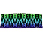 Rainbow Skull Checkerboard Body Pillow Case Dakimakura (Two Sides)