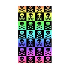 Rainbow Skull Checkerboard Duvet Cover Double Side (Single Size) from ArtsNow.com Back