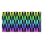 Rainbow Skull Checkerboard Satin Shawl