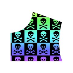 Rainbow Skull Checkerboard Women s Button Up Vest from ArtsNow.com Top Left
