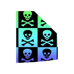 Rainbow Skull Checkerboard Women s Button Up Vest from ArtsNow.com Left Pocket