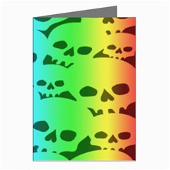 Rainbow Skull Collection Greeting Cards (Pkg of 8) from ArtsNow.com Left