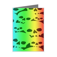Rainbow Skull Collection Mini Greeting Card from ArtsNow.com Left