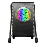 Rainbow Skull Collection Pen Holder Desk Clock