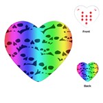 Rainbow Skull Collection Playing Cards Single Design (Heart)