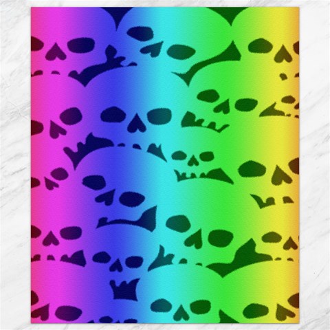 Rainbow Skull Collection Canvas 8  x 10  from ArtsNow.com 8.15 x9.66  Canvas - 1