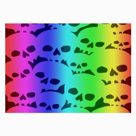 Rainbow Skull Collection Large Glasses Cloth (2 Sides) from ArtsNow.com Front