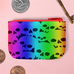 Rainbow Skull Collection Mini Coin Purse from ArtsNow.com Back